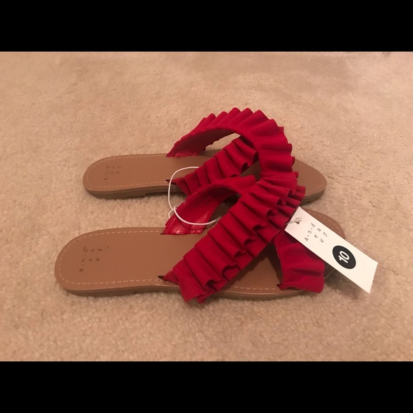 a new day Shoes - Brand New A New Day Red Sandals Size 10 NWT